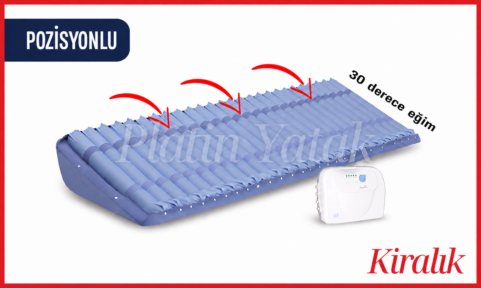 Pozisyonlu Boru Tipi Havalı Yatak Kiralama